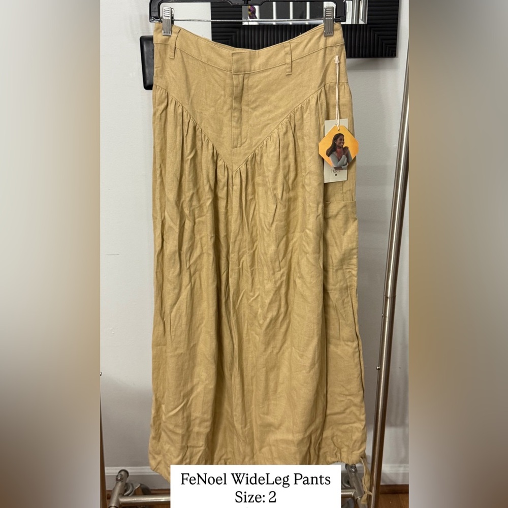 Fe Noel Wide Leg Pants in Tan